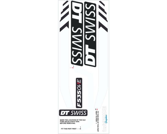 DT SWISS F535 ONE 27.5 Fork Decals 2019/20/21/22/23/24