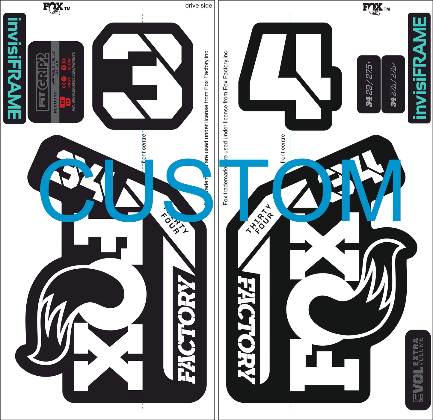 Fox 34 Factory 2021 Decals