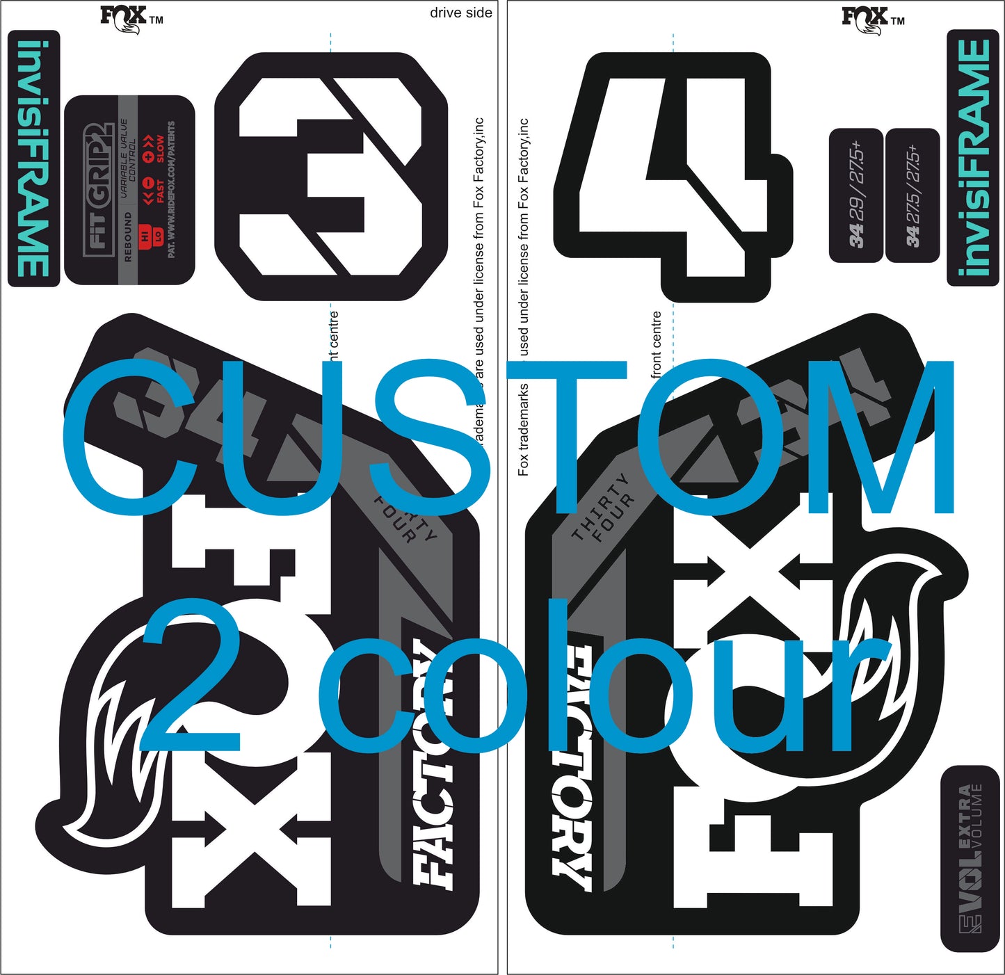 Fox 34 Factory 2021 Decals