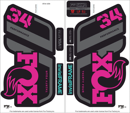 Fox 34 Performance 2021 Decals