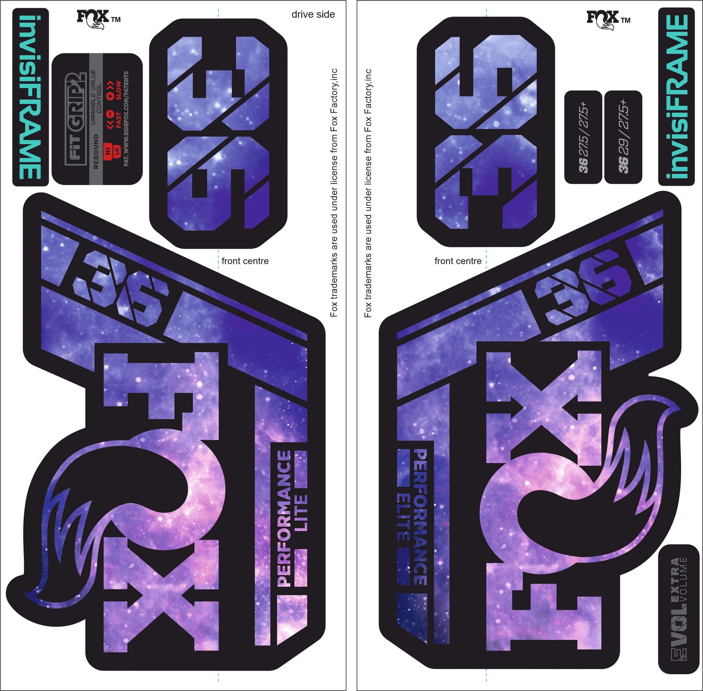 Fox 36 Performance Elite 2021 Decals