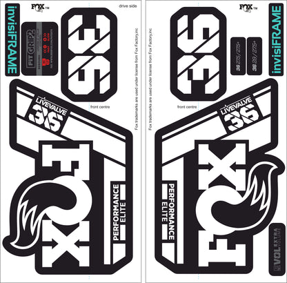 Fox 36 Performance Elite Live Valve 2022 decals