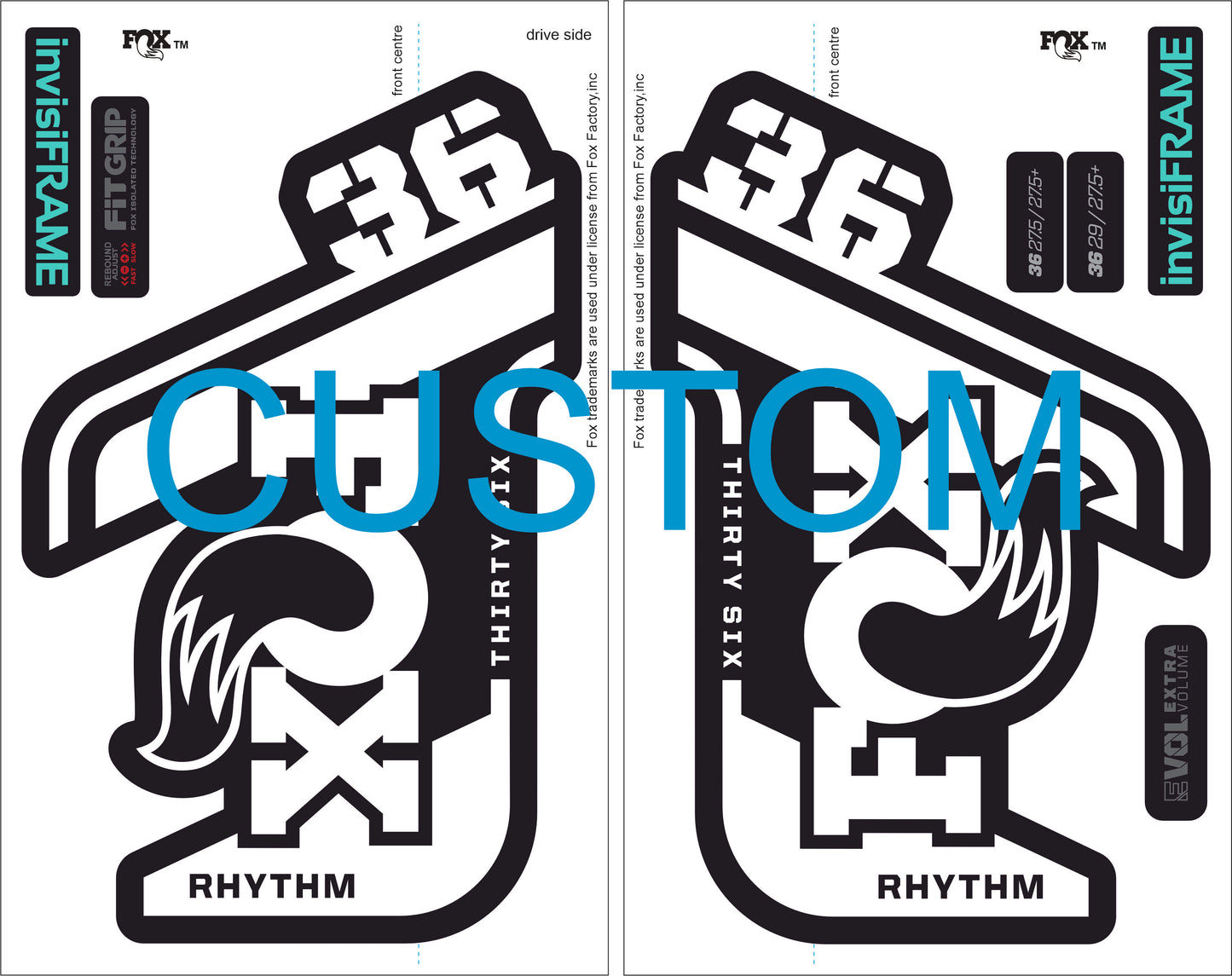 Fox 36 Rhythm 2021 decals