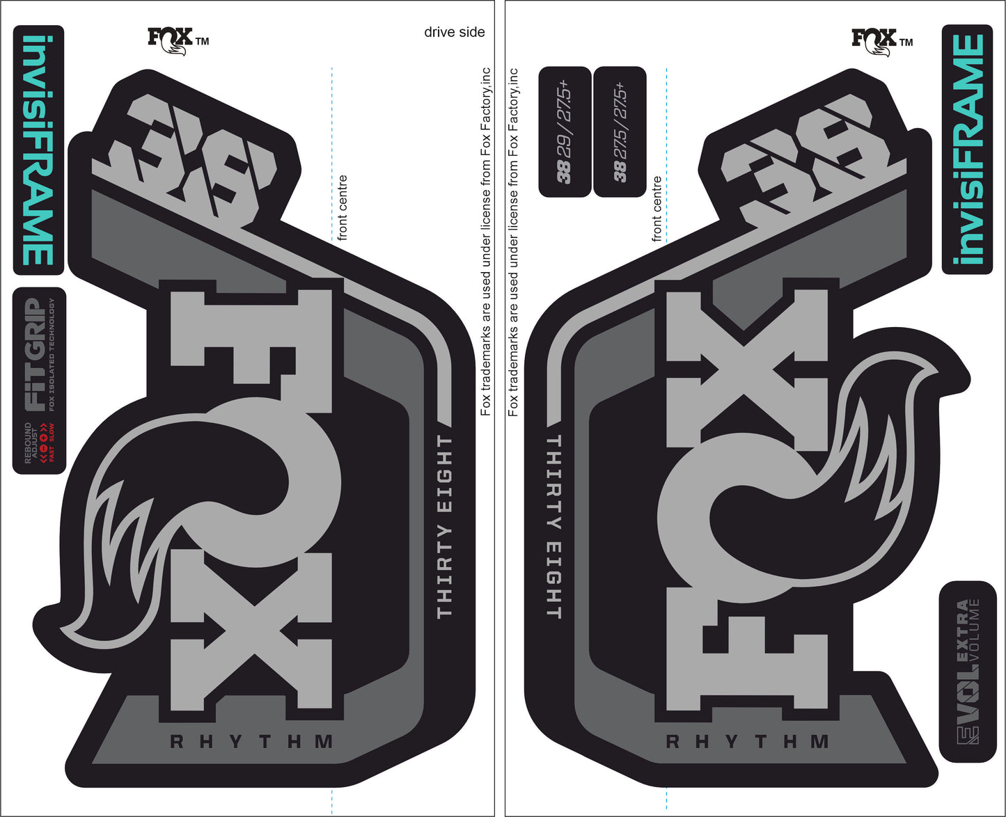 Fox 38 Rhythm 2023 Decals