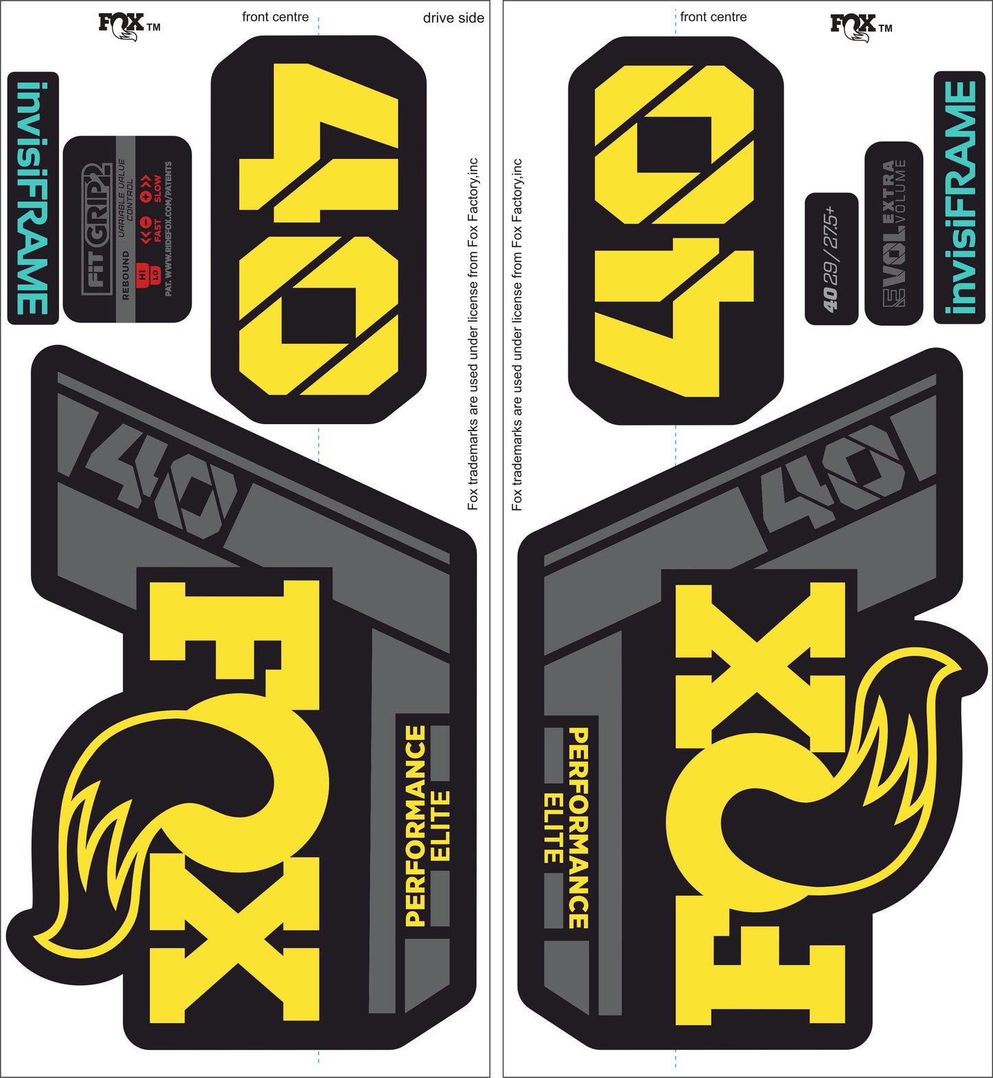 Fox 40 Performance Elite 2021 Decals