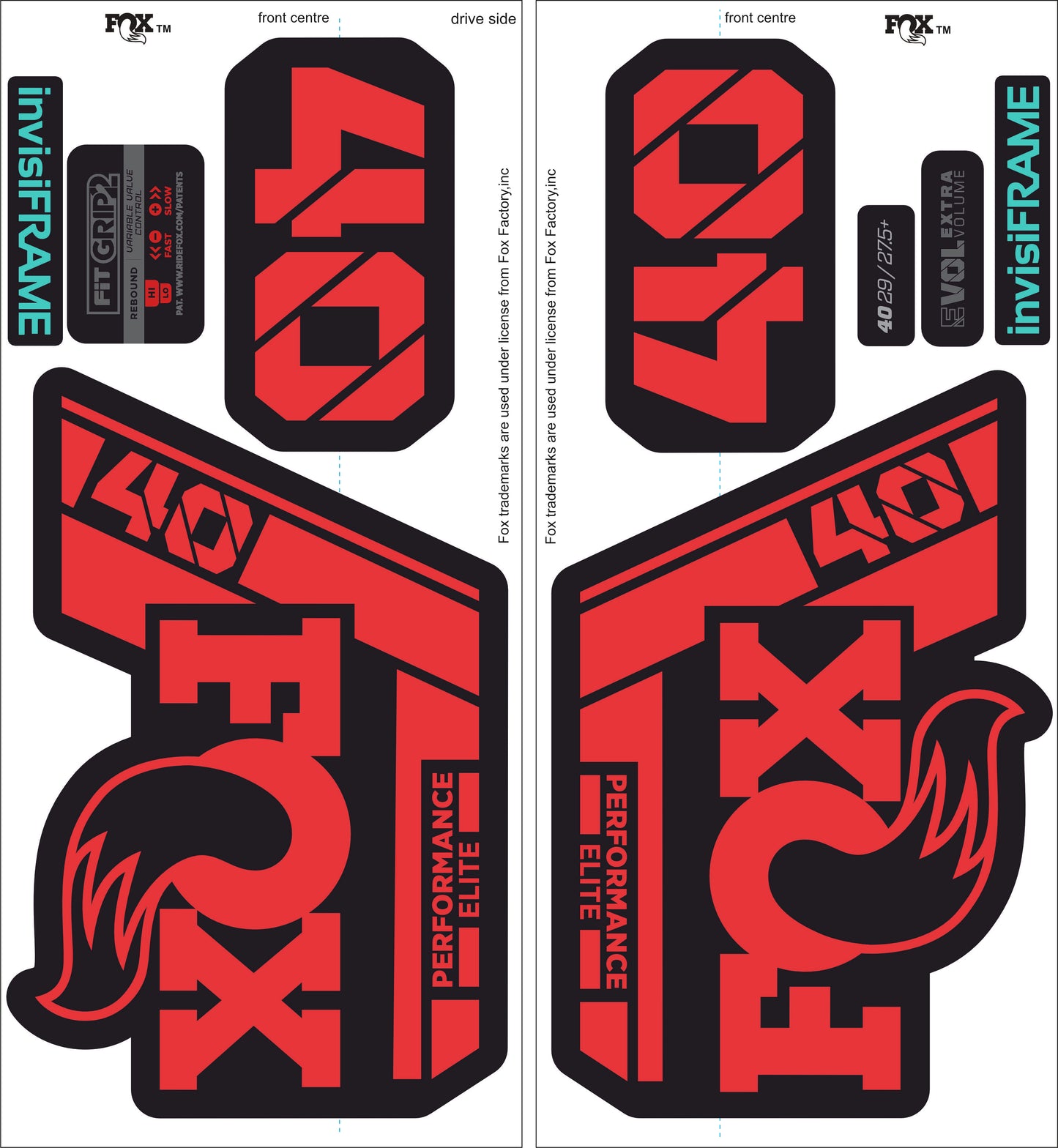 Fox 40 Performance Elite 2021 Decals