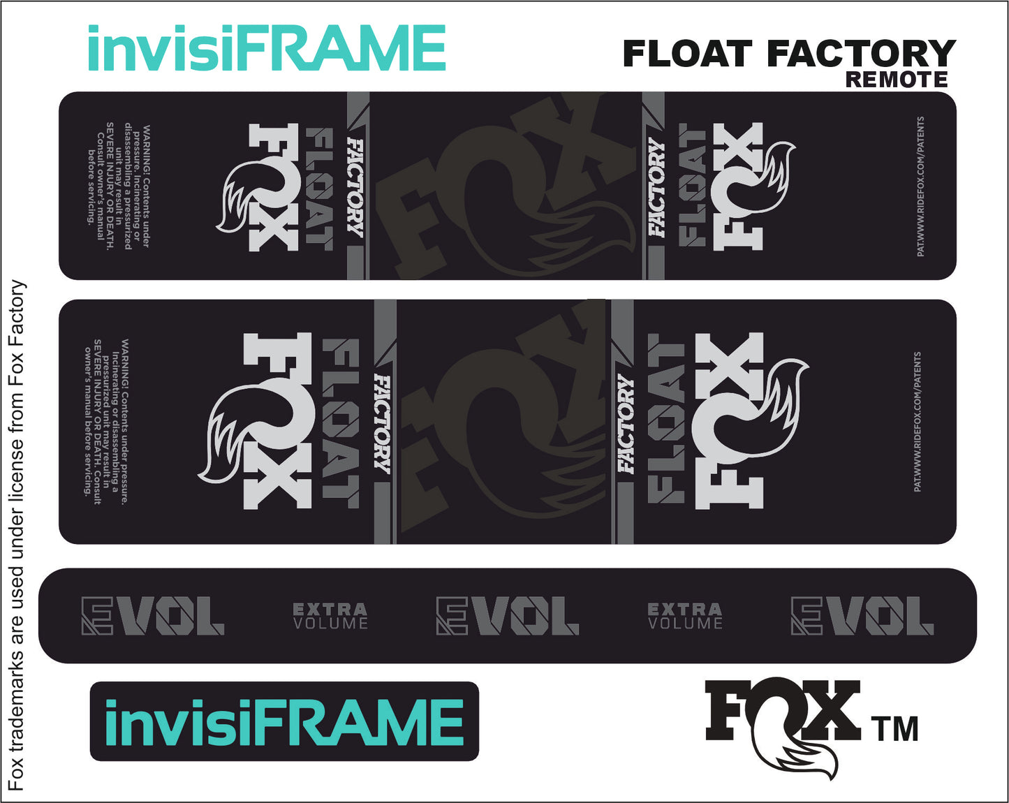 Fox Float Factory Remote 2023 Decals