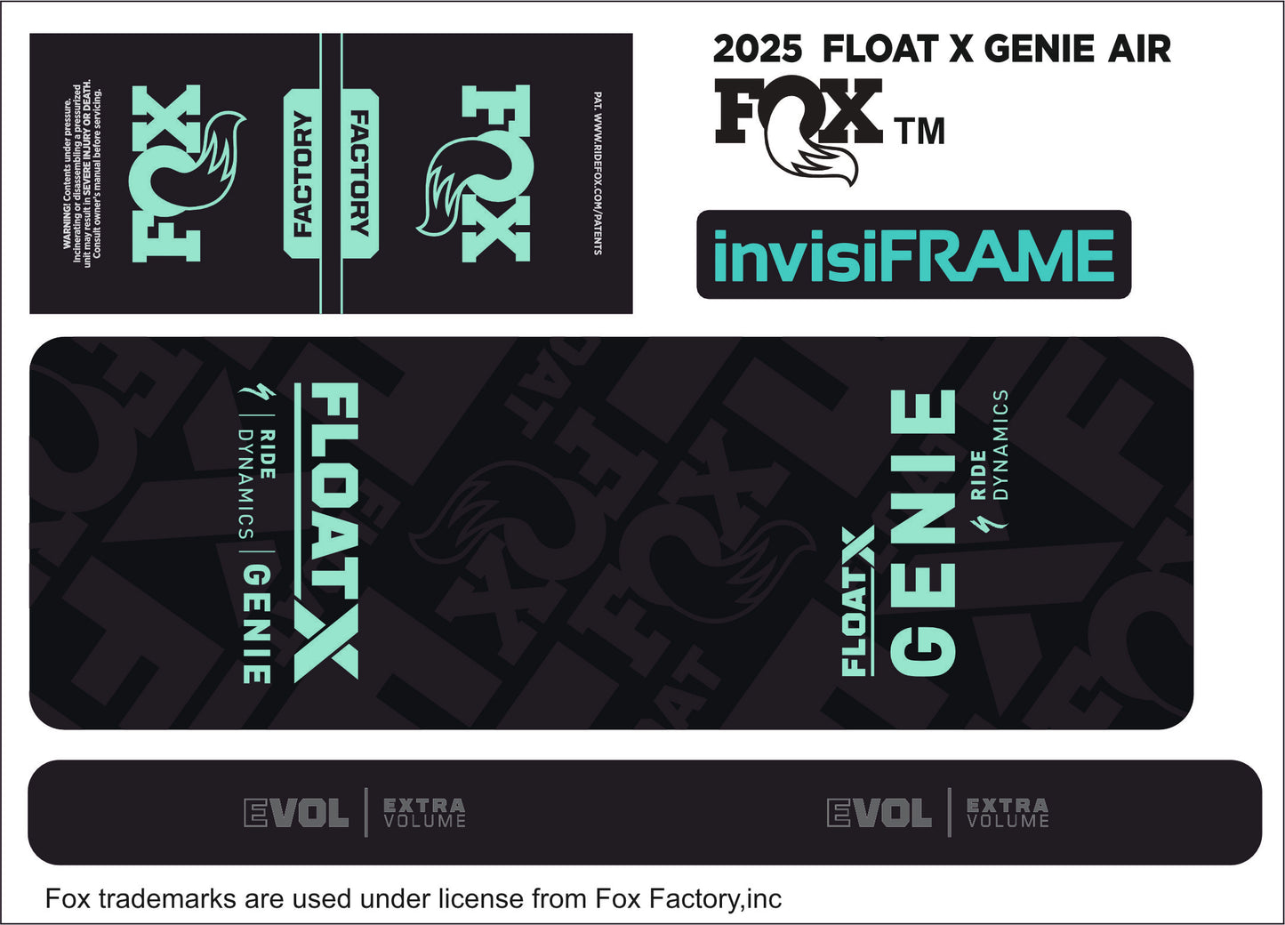 Fox Float X Genie Factory 2025 Decals