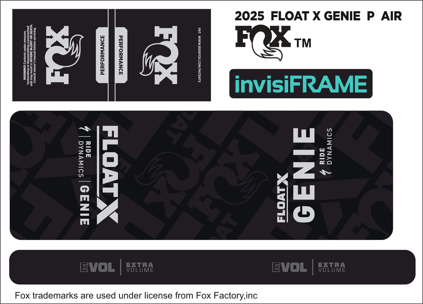 Fox Float X Genie Performance 2025 Decals