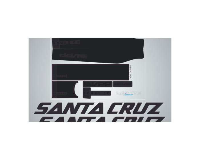 Santa Cruz Nomad V4 CC 2019 Black Decals