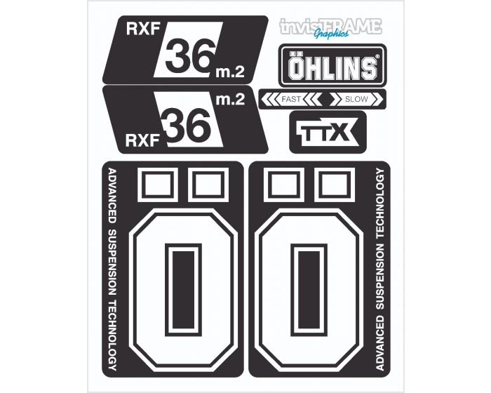 Ohlins RXF 36 M.2 Fork Decals 2022/23/24