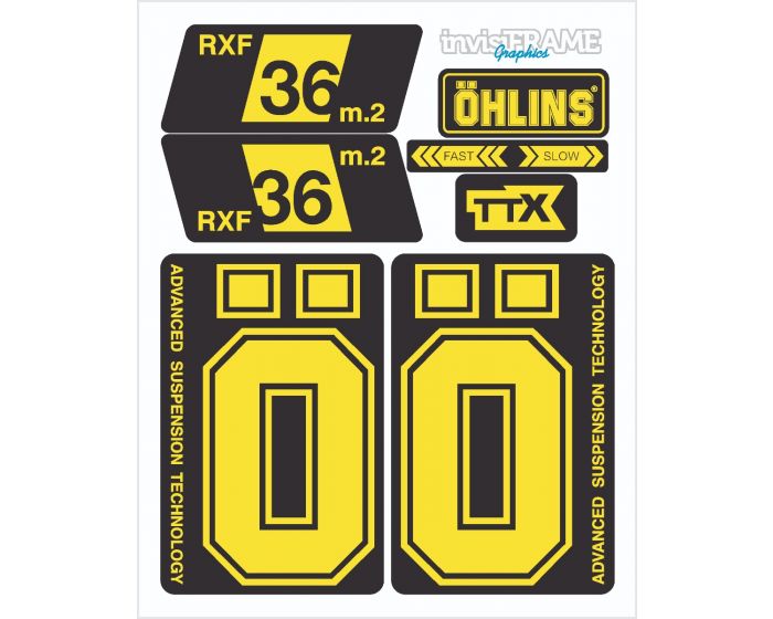 Ohlins RXF 36 M.2 Fork Decals 2022/23/24