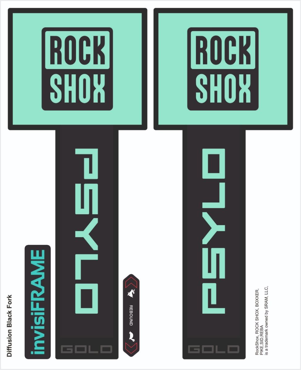 Rock Shox Psylo Gold, Diffusion 2025 Decals