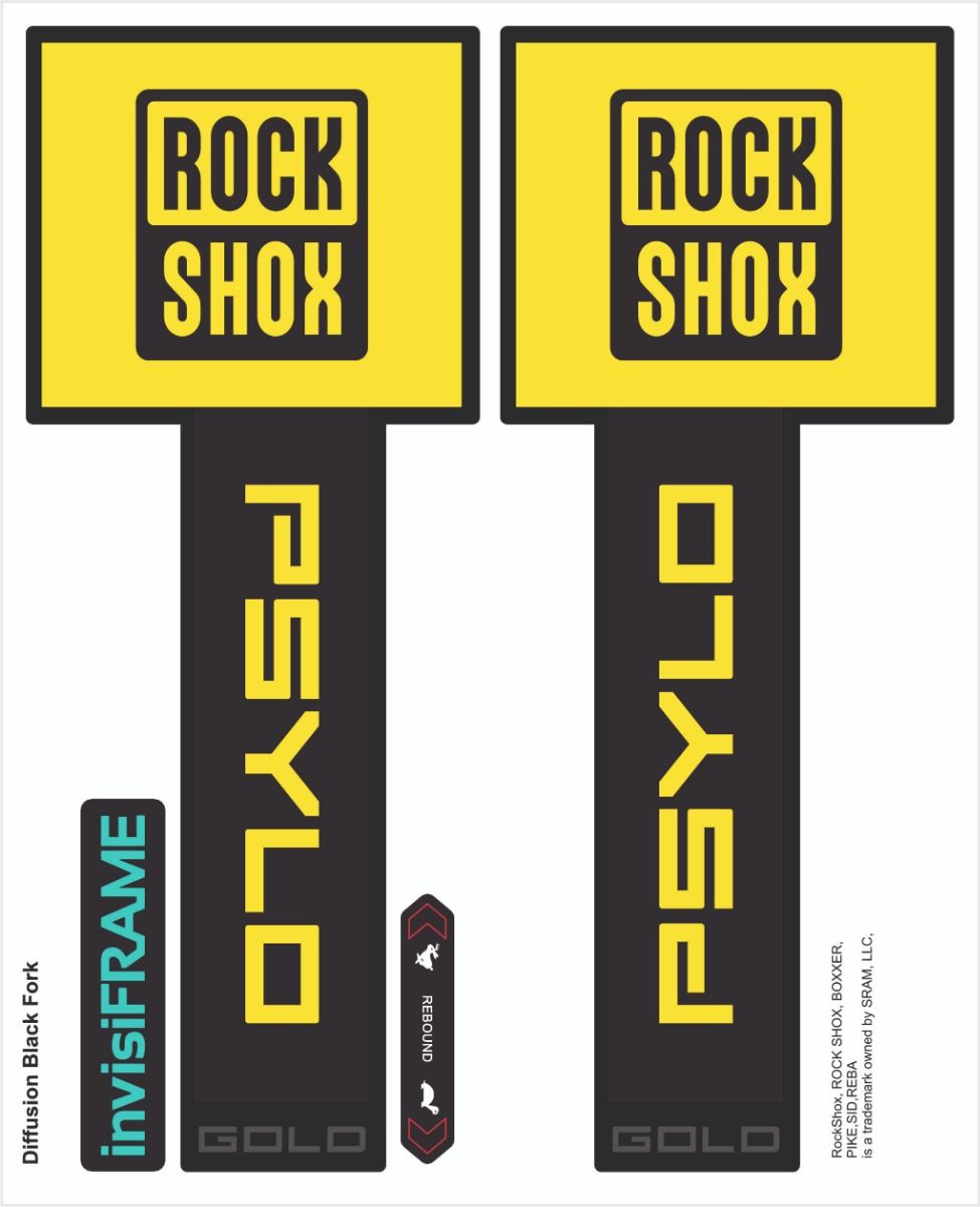 Rock Shox Psylo Gold, Diffusion 2025 Decals