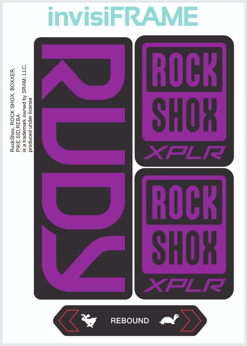 Rock Shox Rudy 2023 Decals