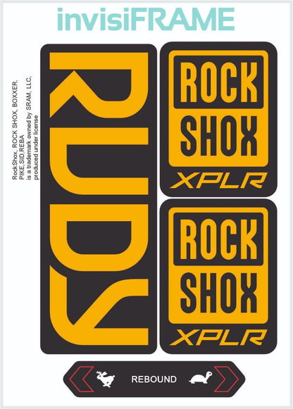 Rock Shox Rudy 2023 Decals