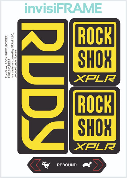 Rock Shox Rudy 2023 Decals