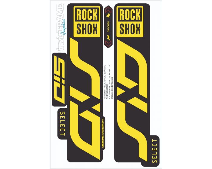 Rock Shox SID Select 2020 Decals