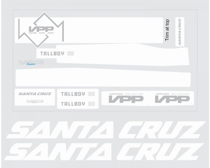 Santa Cruz Tallboy 4 CC 2020 Decals