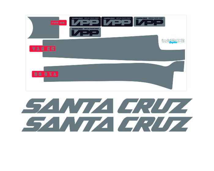 Santa Cruz V10 CC 29er 2019 Decals